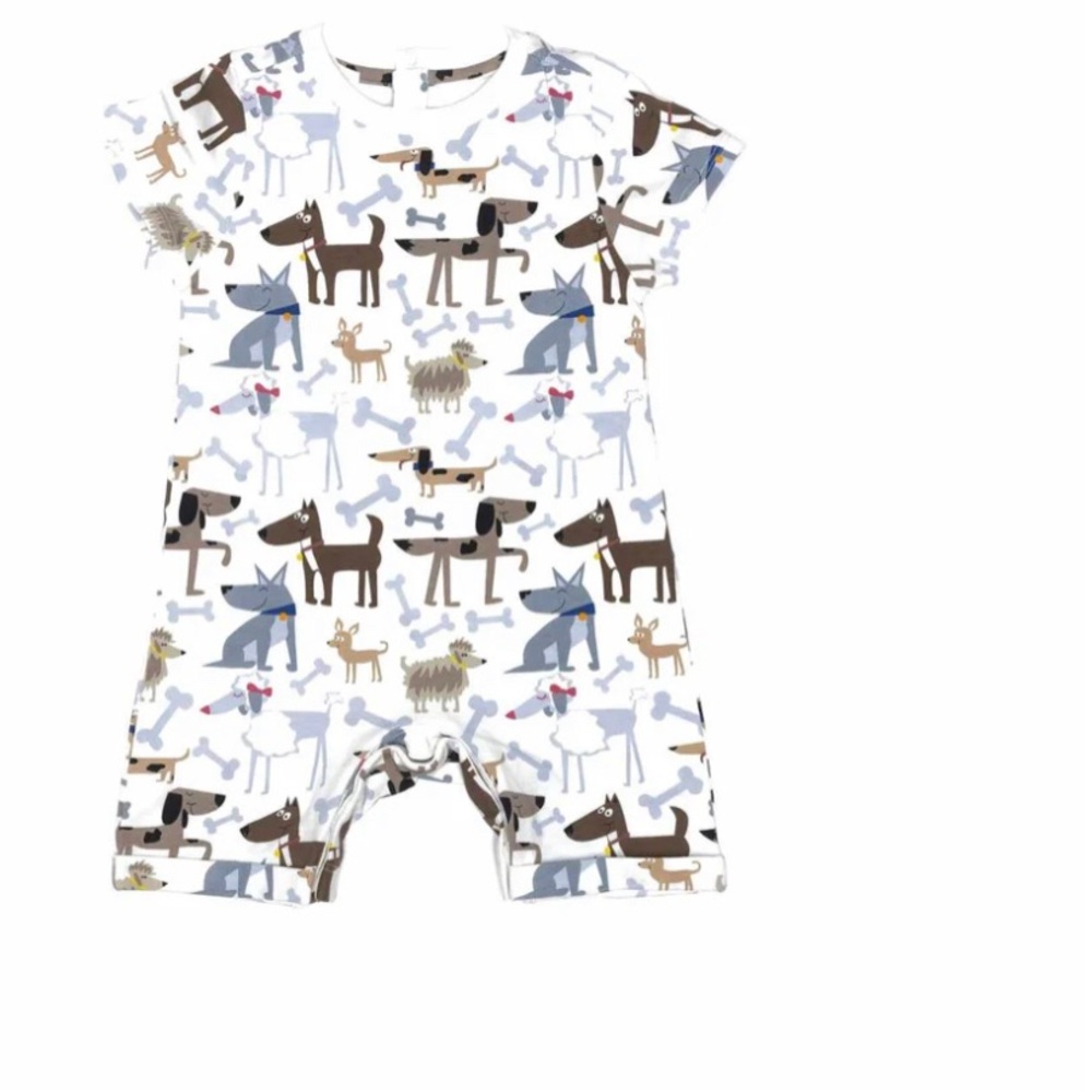 Newborn Romper Dog Print